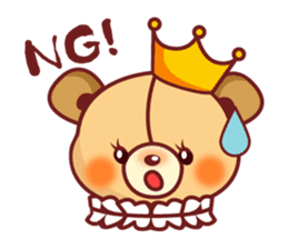 Bear Prince cute sticker sticker #484161