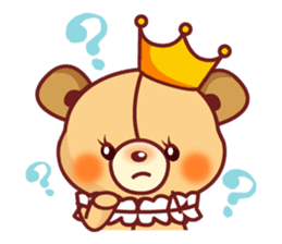 Bear Prince cute sticker sticker #484163