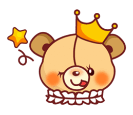 Bear Prince cute sticker sticker #484165