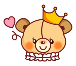 Bear Prince cute sticker sticker #484166