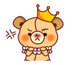 Bear Prince cute sticker sticker #484168