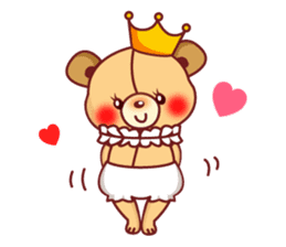 Bear Prince cute sticker sticker #484170