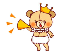 Bear Prince cute sticker sticker #484171