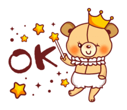 Bear Prince cute sticker sticker #484173