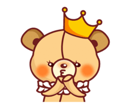 Bear Prince cute sticker sticker #484174