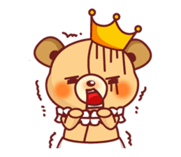 Bear Prince cute sticker sticker #484177