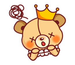 Bear Prince cute sticker sticker #484179