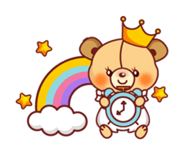 Bear Prince cute sticker sticker #484181