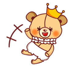 Bear Prince cute sticker sticker #484182