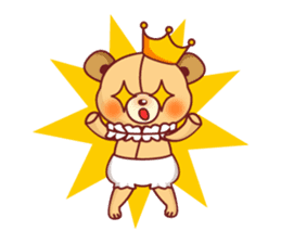 Bear Prince cute sticker sticker #484183