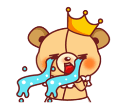 Bear Prince cute sticker sticker #484186