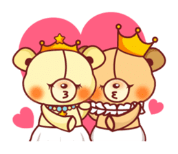 Bear Prince cute sticker sticker #484190