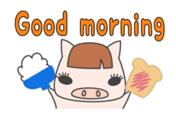 Masupig Part2 Greeting messageSP English sticker #484514