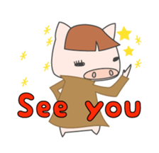 Masupig Part2 Greeting messageSP English sticker #484517