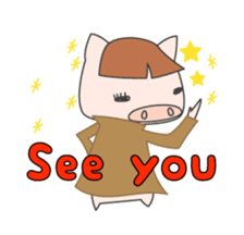 Masupig Part2 Greeting messageSP English sticker #484517