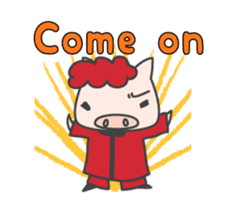 Masupig Part2 Greeting messageSP English sticker #484523