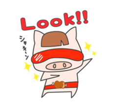 Masupig Part2 Greeting messageSP English sticker #484528