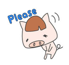 Masupig Part2 Greeting messageSP English sticker #484530