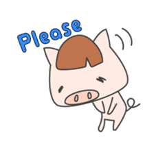 Masupig Part2 Greeting messageSP English sticker #484530