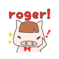 Masupig Part2 Greeting messageSP English sticker #484534