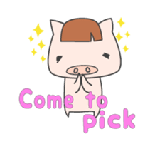 Masupig Part2 Greeting messageSP English sticker #484540