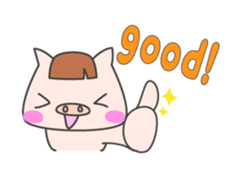 Masupig Part2 Greeting messageSP English sticker #484541