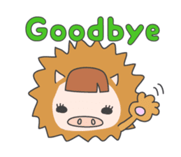 Masupig Part2 Greeting messageSP English sticker #484543