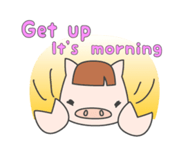 Masupig Part2 Greeting messageSP English sticker #484544