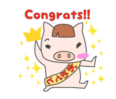 Masupig Part2 Greeting messageSP English sticker #484547