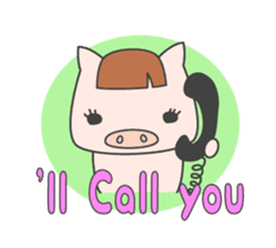 Masupig Part2 Greeting messageSP English sticker #484548