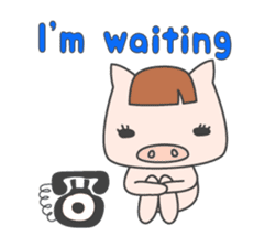 Masupig Part2 Greeting messageSP English sticker #484549