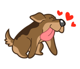 Funny Cat and Dog sticker #484563