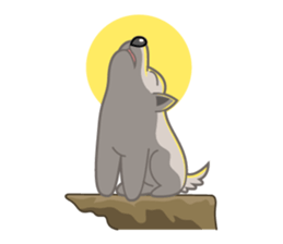 Funny Cat and Dog sticker #484564