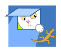 Funny Cat and Dog sticker #484572