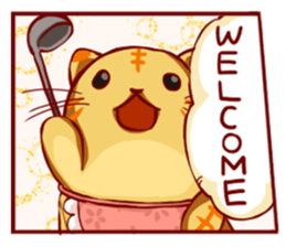 Animal cartoon stamp(English) sticker #485005