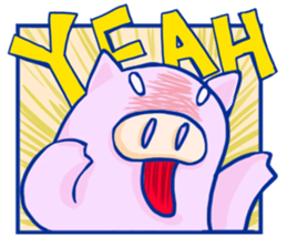 Animal cartoon stamp(English) sticker #485006