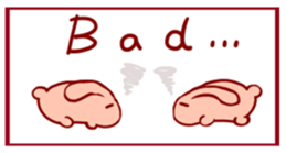 Animal cartoon stamp(English) sticker #485016