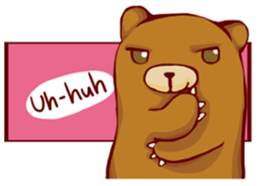 Animal cartoon stamp(English) sticker #485021