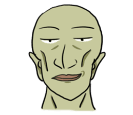 Mukatsururin - Green and Annoying Man sticker #485235