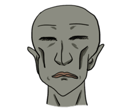 Mukatsururin - Green and Annoying Man sticker #485239