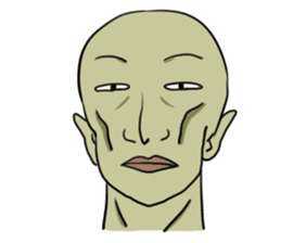 Mukatsururin - Green and Annoying Man sticker #485242