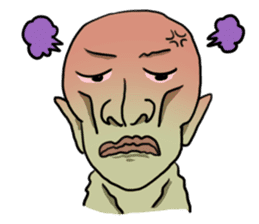Mukatsururin - Green and Annoying Man sticker #485245