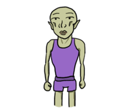 Mukatsururin - Green and Annoying Man sticker #485264