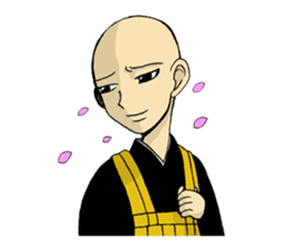 Everyday of the Buddhist priest of zen sticker #485827