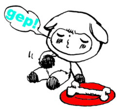 mimiman stamp2 sticker #485956