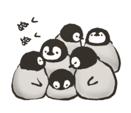 penguin and cat days sticker #486054