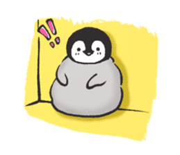 penguin and cat days sticker #486065