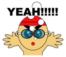 Banzai Swimming sticker #486679