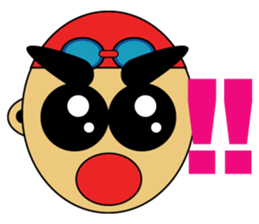 Banzai Swimming sticker #486685