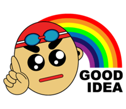 Banzai Swimming sticker #486686